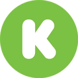 K with green circle