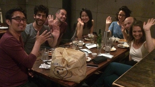 ITP Residents gathered around a table