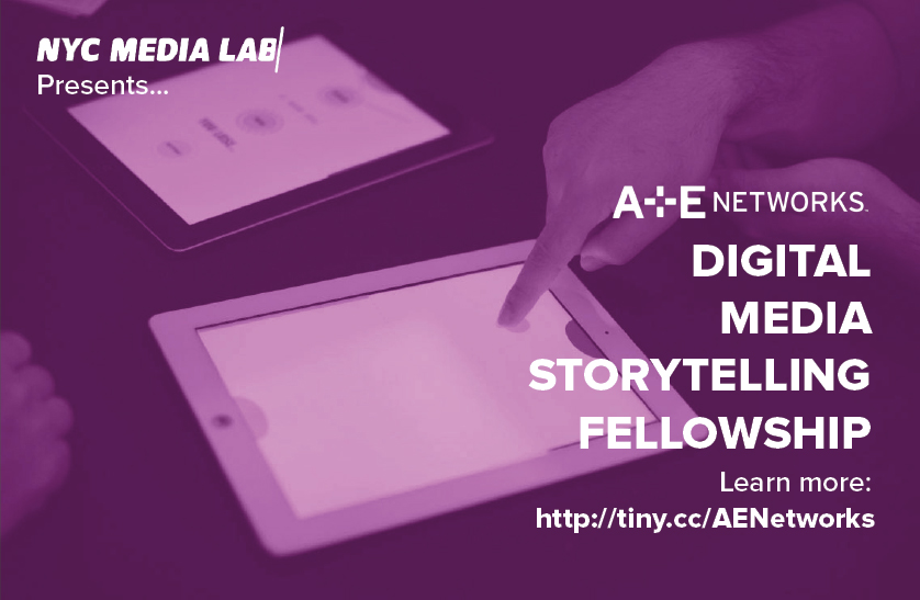 Flyer for DIGITAL MEDIA STORYTELLING FELLOWSHIP