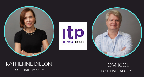 Headshots of Katherine Dillon and Tom Igoe