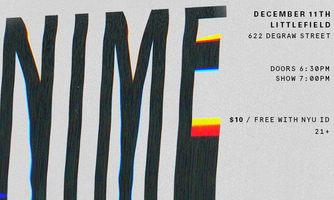 Flyer for 2016 NIME performance