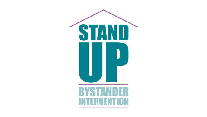 Bystander Intervention logo that reads Stand Up