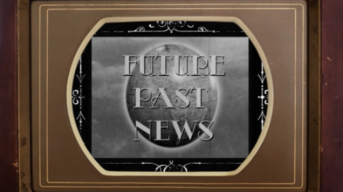 retro image of a tv set with the text Future Past News