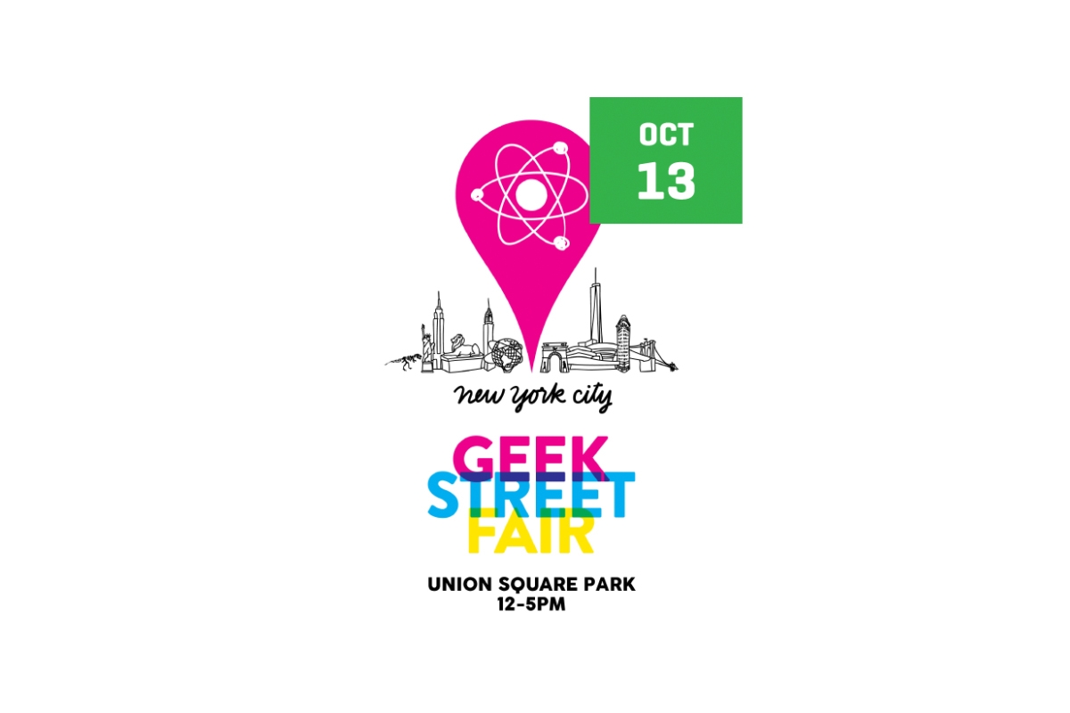 Logo art work for the event Geek street fair
