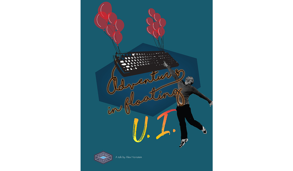 People holding to a floating keyboard