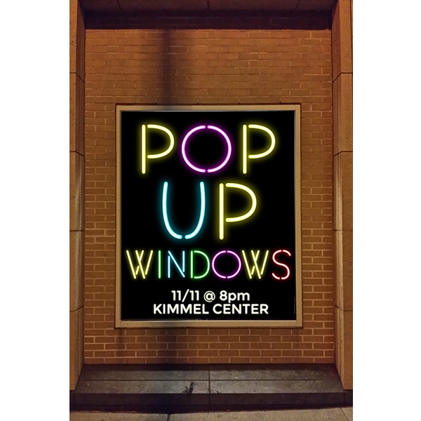 Flyer for 2016 Pop-Up Windows show