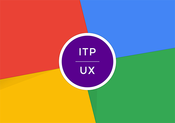Rainbow logo that reads ITP / UX