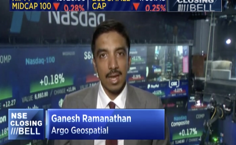 A screengrab of Ganesh Ramanathan on the NSE Closing Bell program on CNBC