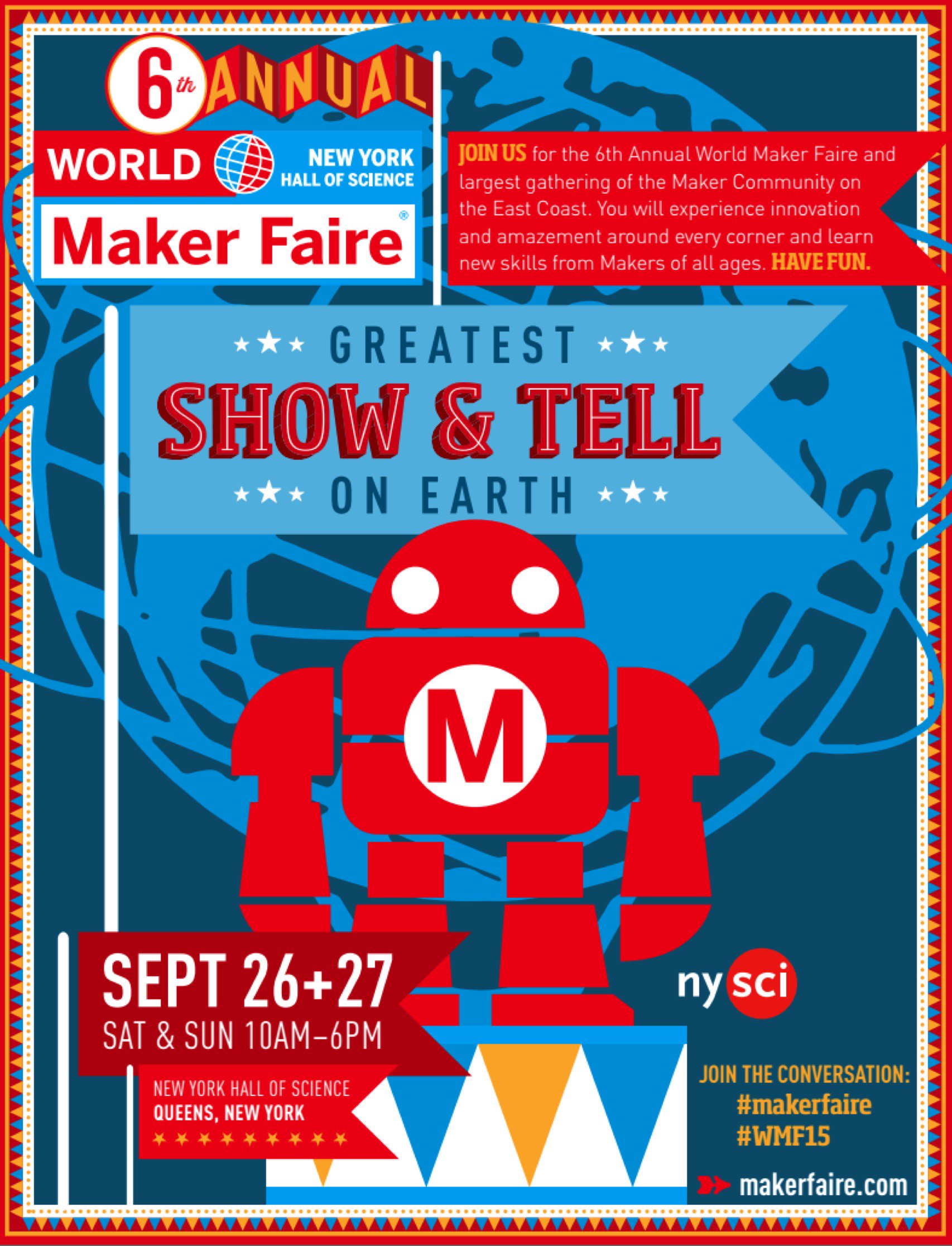World Maker Faire 2017 in NYC Flyer