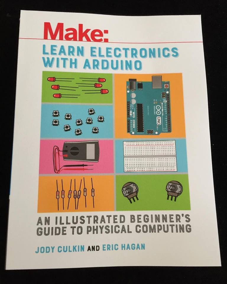 Cover art of book, learning with Arduino
