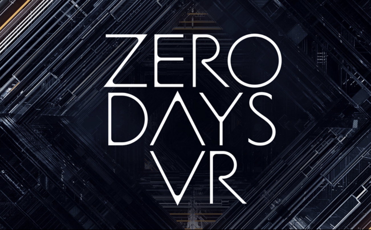 Zero Days VR Title Page, shows the inside of a computer