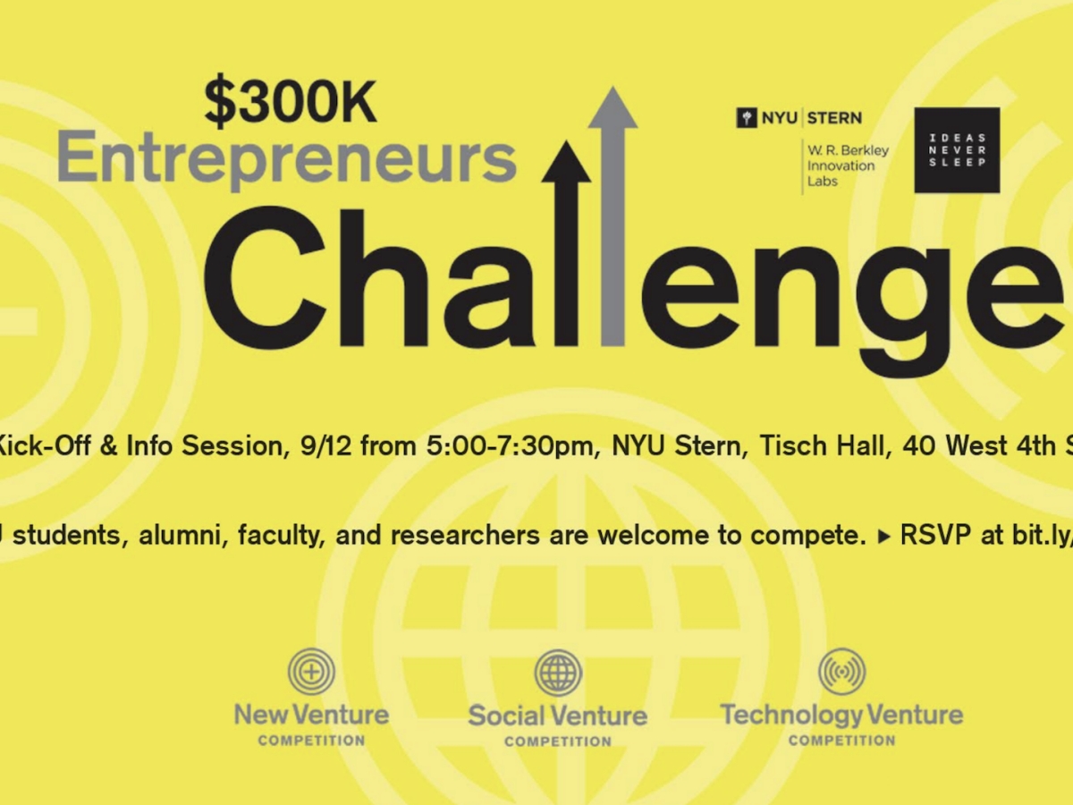 $300K Entrepreneurs Challenge Info Session