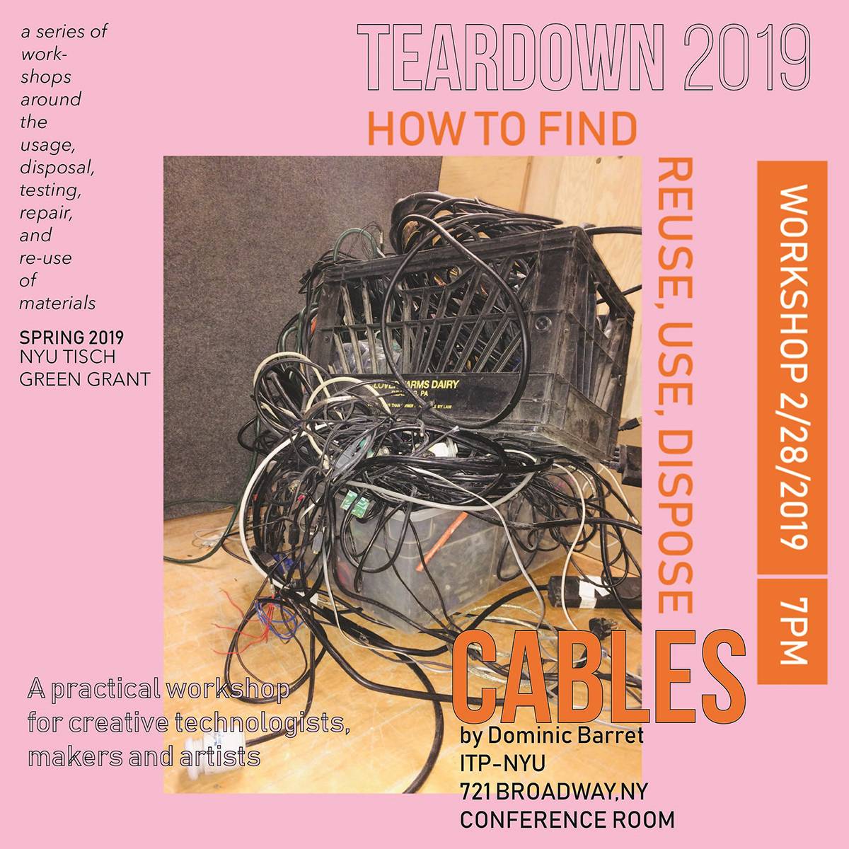 Image of poster for teardown workshop two.