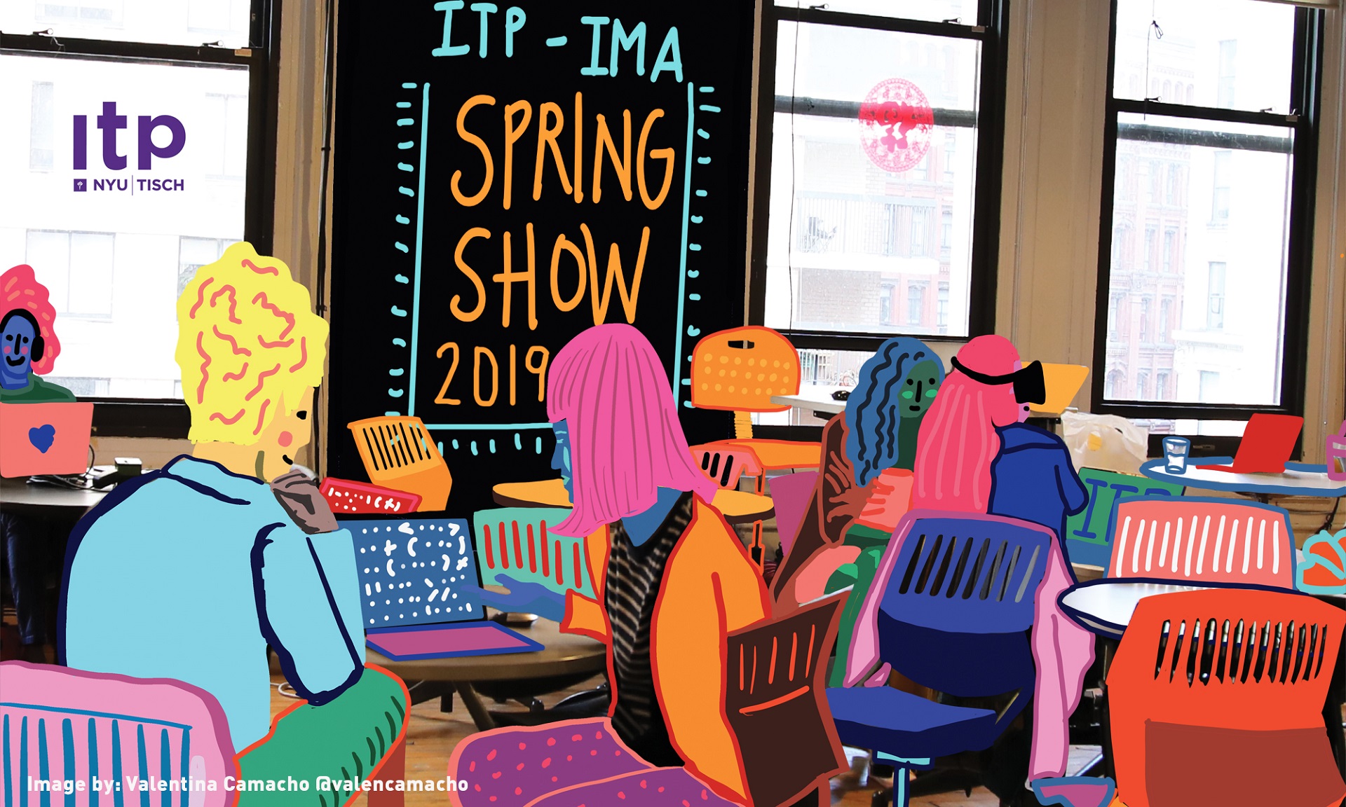  Image of ITP Spring Show 2019 poster.