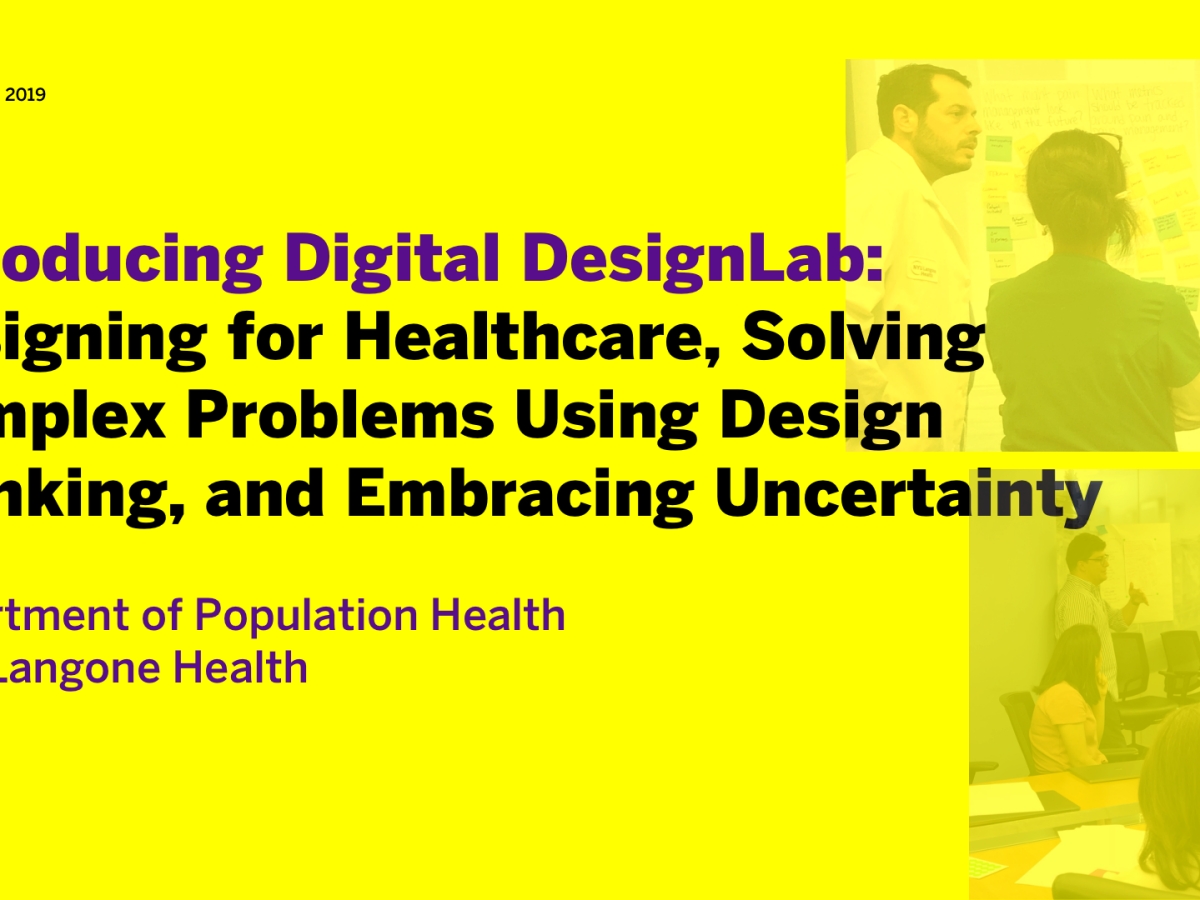 NYU Langone Digital DesignLab