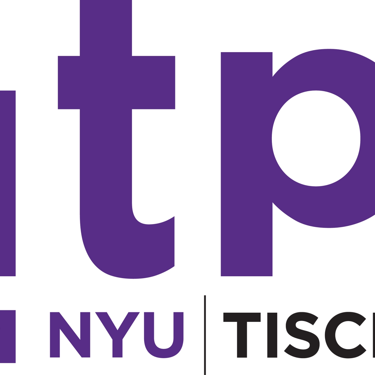 Image of ITP NYU Tisch written in purple and black.