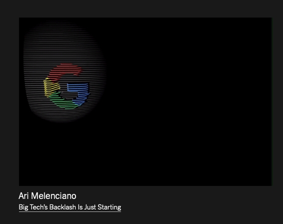 a spotlight on the Google logo