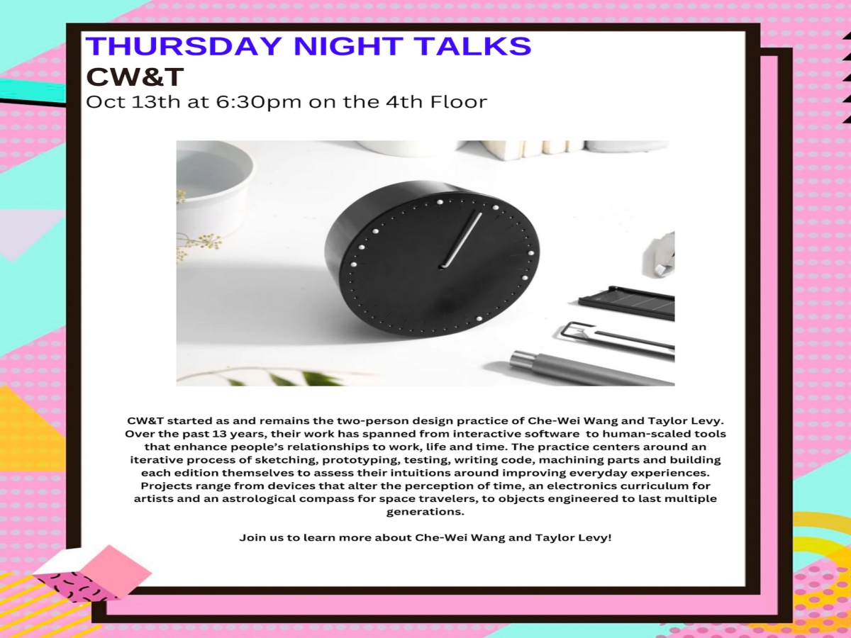 ITP/IMA Thursday Night Talks: CW&T