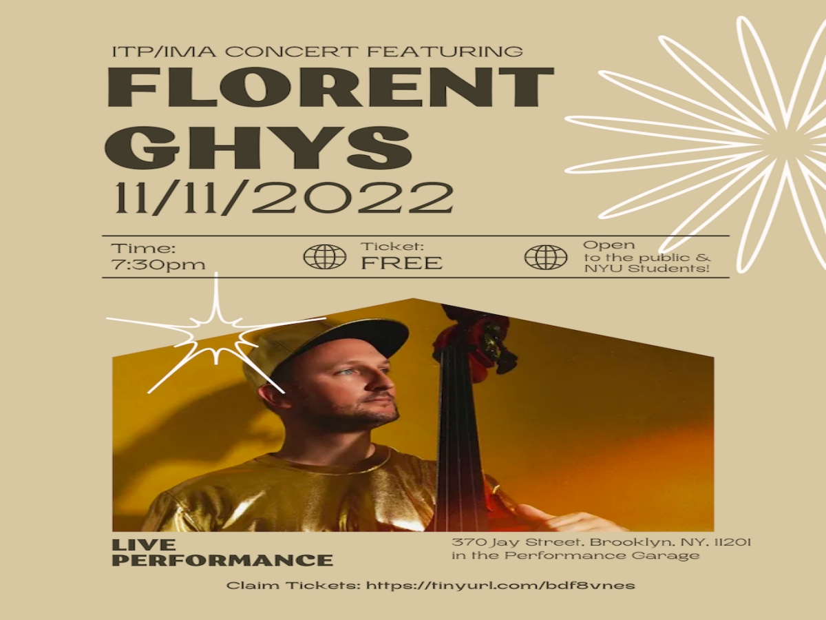 ITP/IMA Concert featuring Florent Ghys