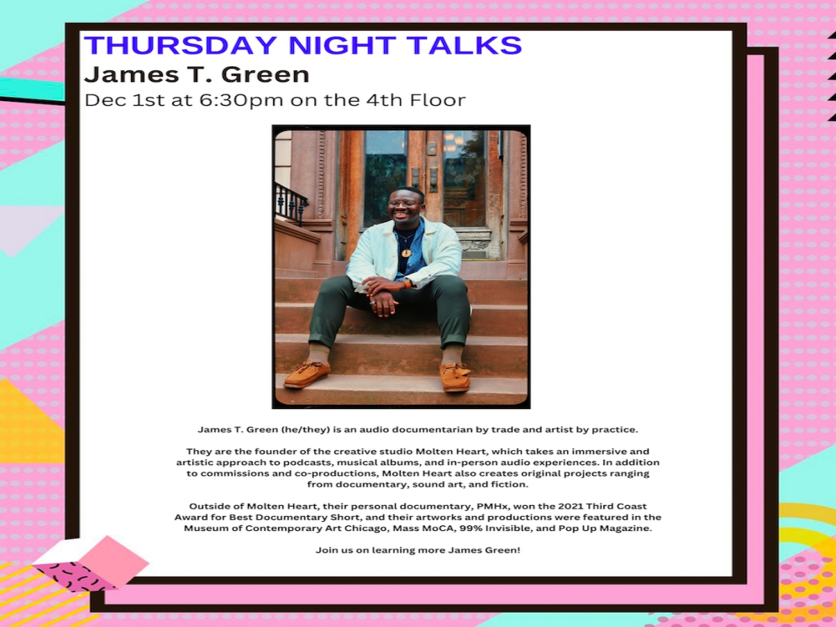 ITP/IMA Thursday Night Talks: James T. Green