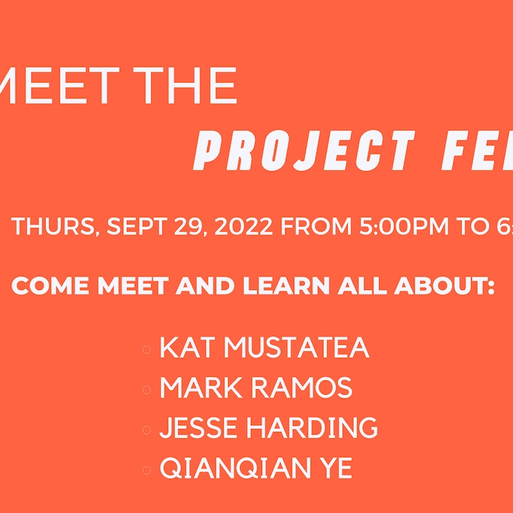 ITP/IMA has a Fellowship program where we’ve invited a handful of amazing individuals to join our department, either for a semester or for a year. And it’s time that you all meet the Fellows! This week's lineup includes:  Kat Mustatea  Mark Ramos Jesse Harding Qianqian Ye Sept 29 aT 5pm at 370 Jay Street 4th Floor