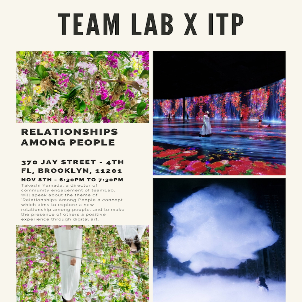 Flier of Team Lab X ITP