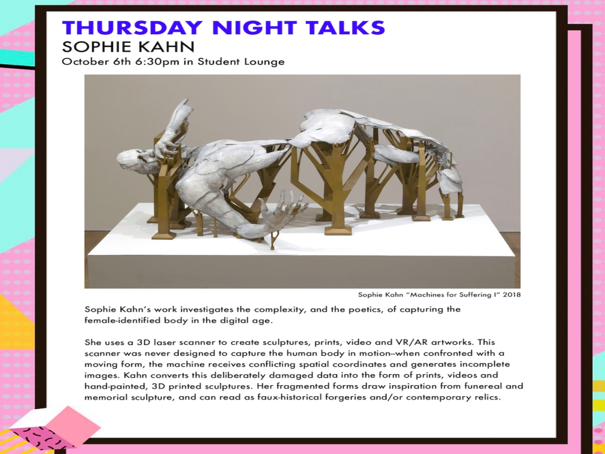 ITP/IMA Thursday Night Talks: Sophie Kahn