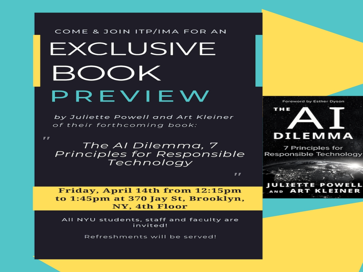 The AI Dilemma, 7 Principles for Responsible Technology Book Preview Event