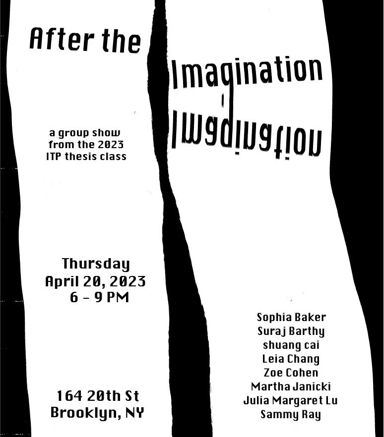 'After the Imagination' poster with event details