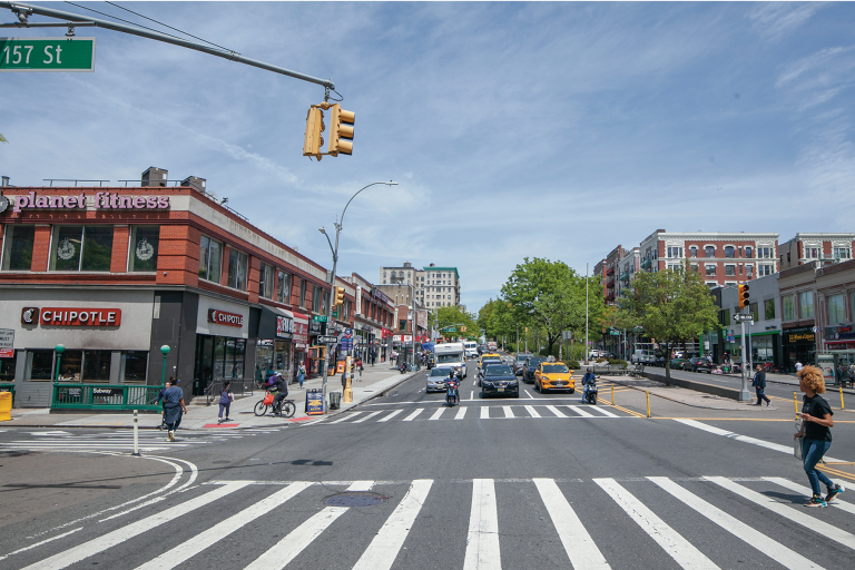 Adrian Sas' Photograph of the same Harlem street corner this year