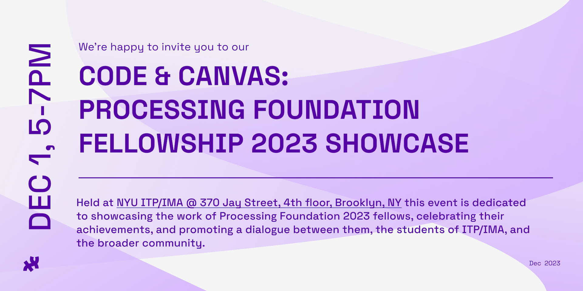 thumbnail: Code & Canvas: The Processing Foundation 2023 Fellowship Showcase