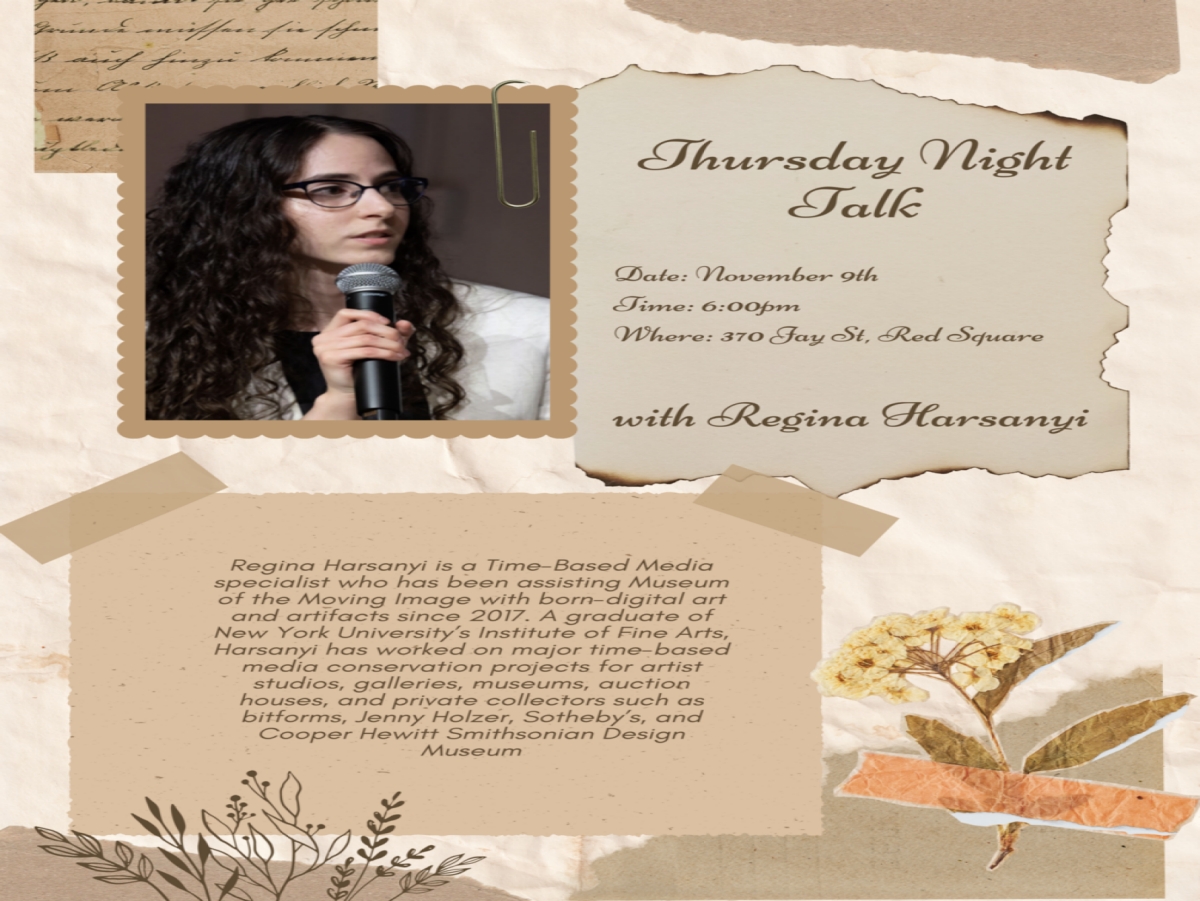 ITP/IMA Thursday Night Talk: Regina Harsanyi