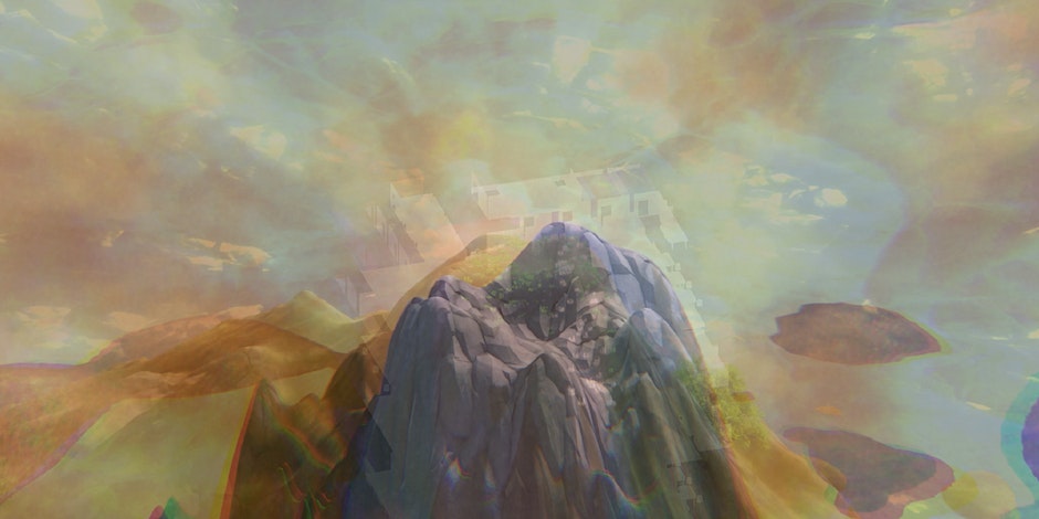 Digital mountainscape