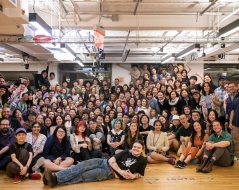 Group photo of ITP/IMA students after the Spring Show