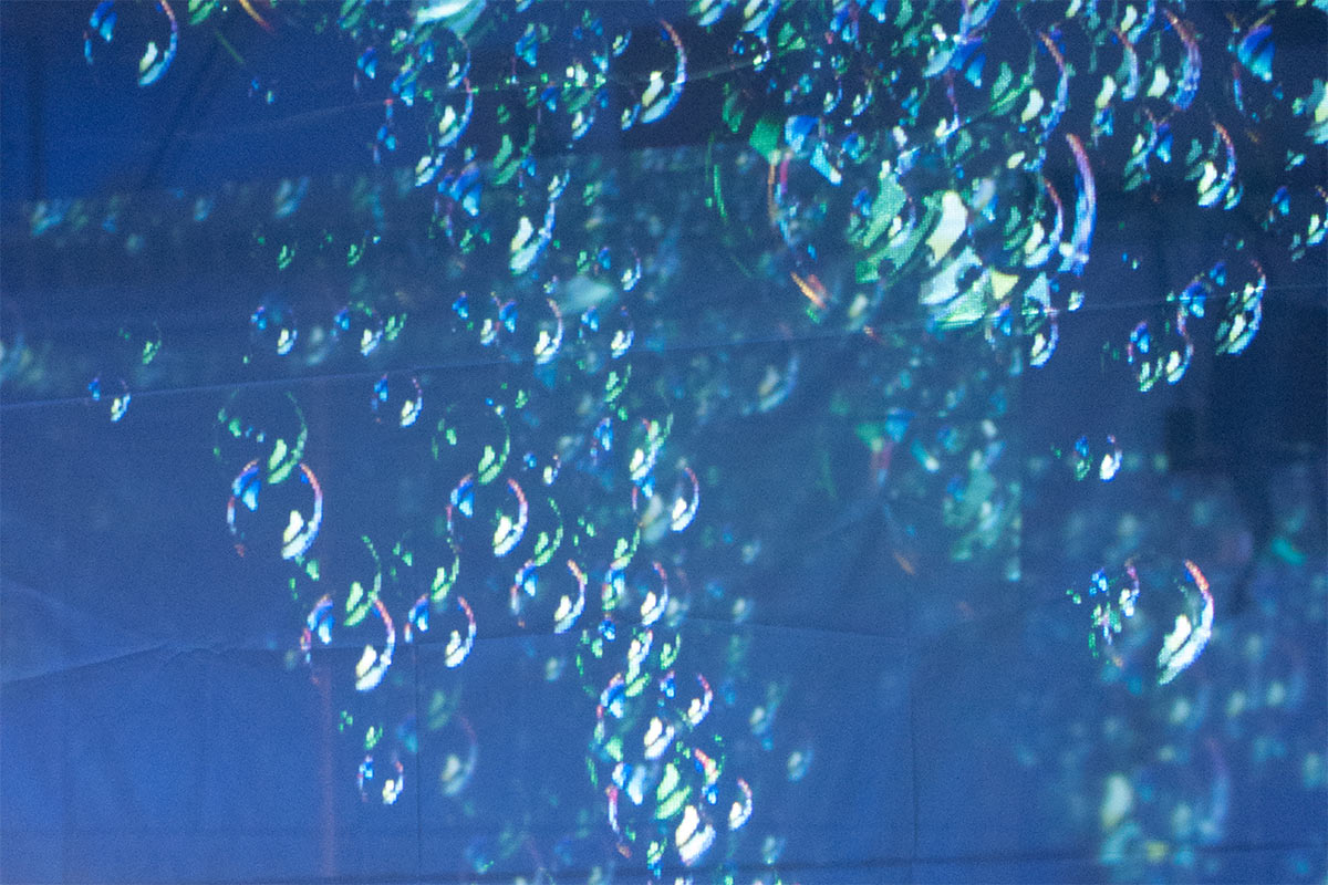 a projection of bubbles