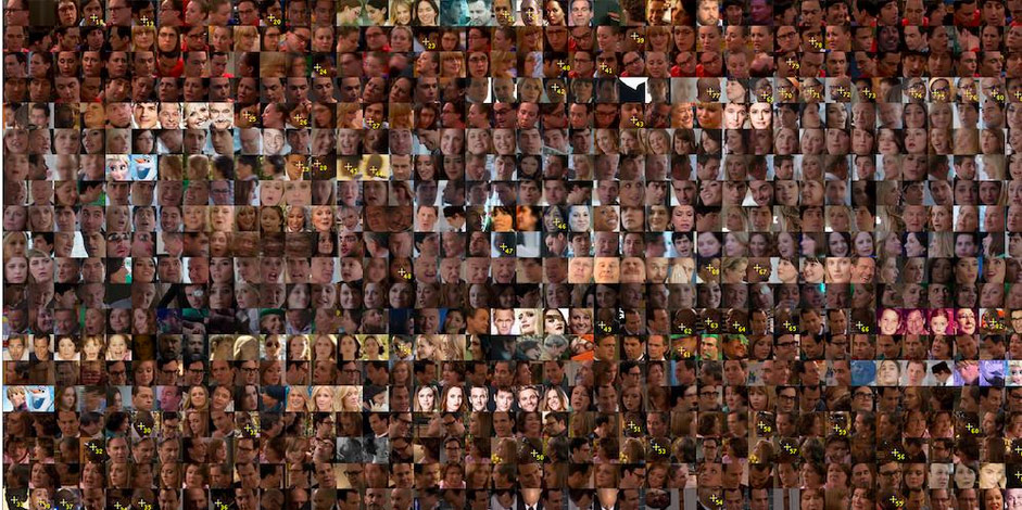 a collage of faces