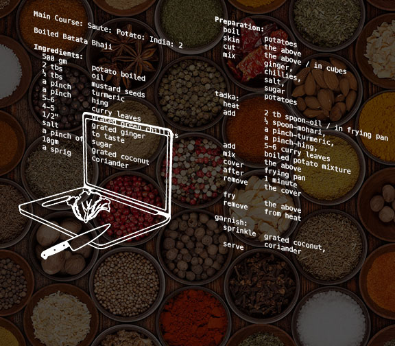 spices with a recipe