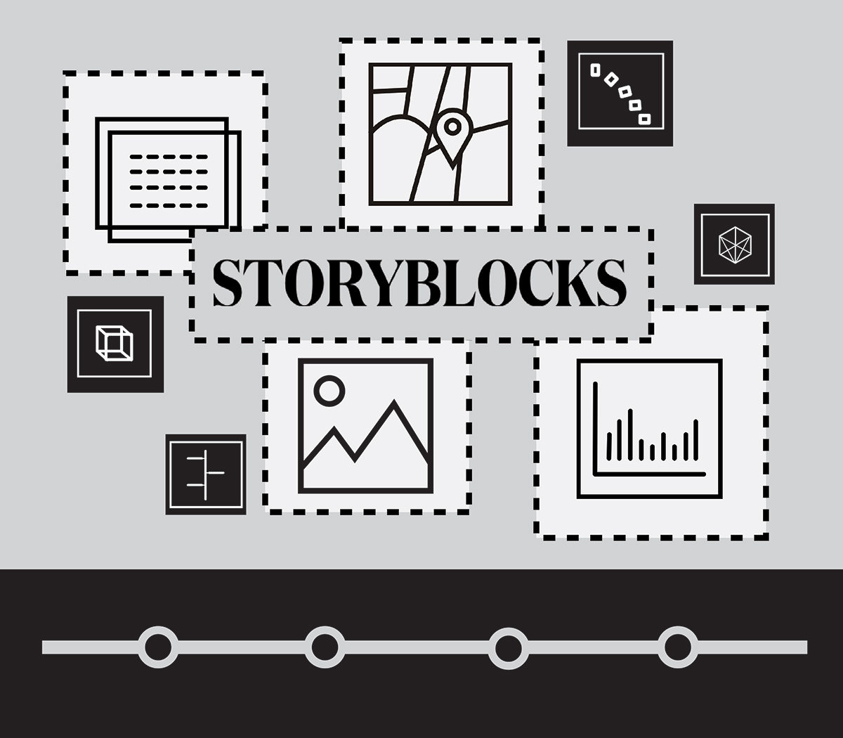 a graphical interface called Storyblocks
