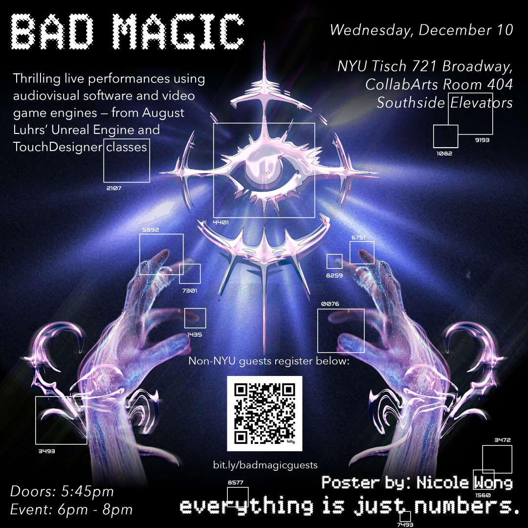 3-D black and purple eye animation