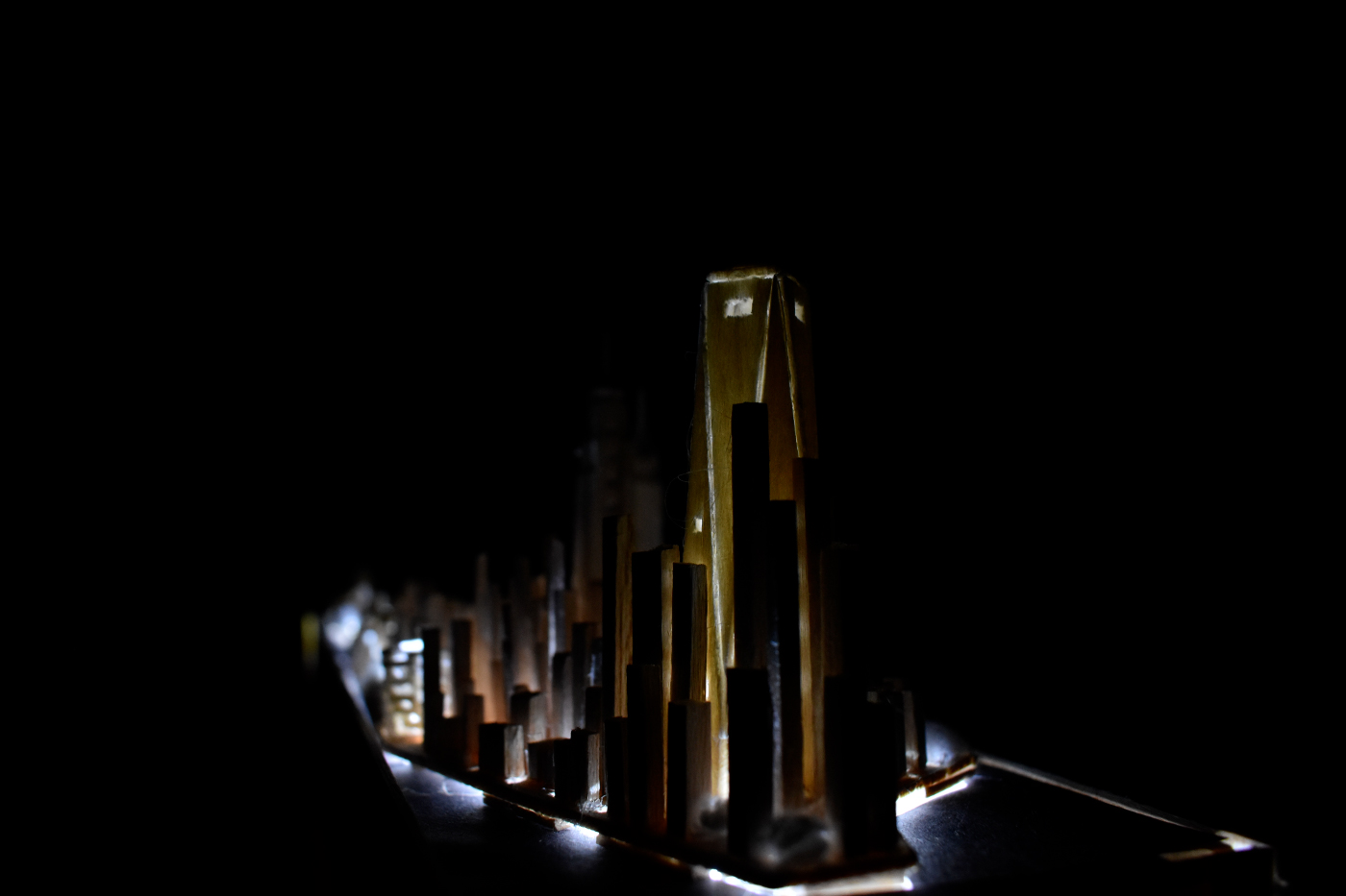 photo of model of skyscrapers