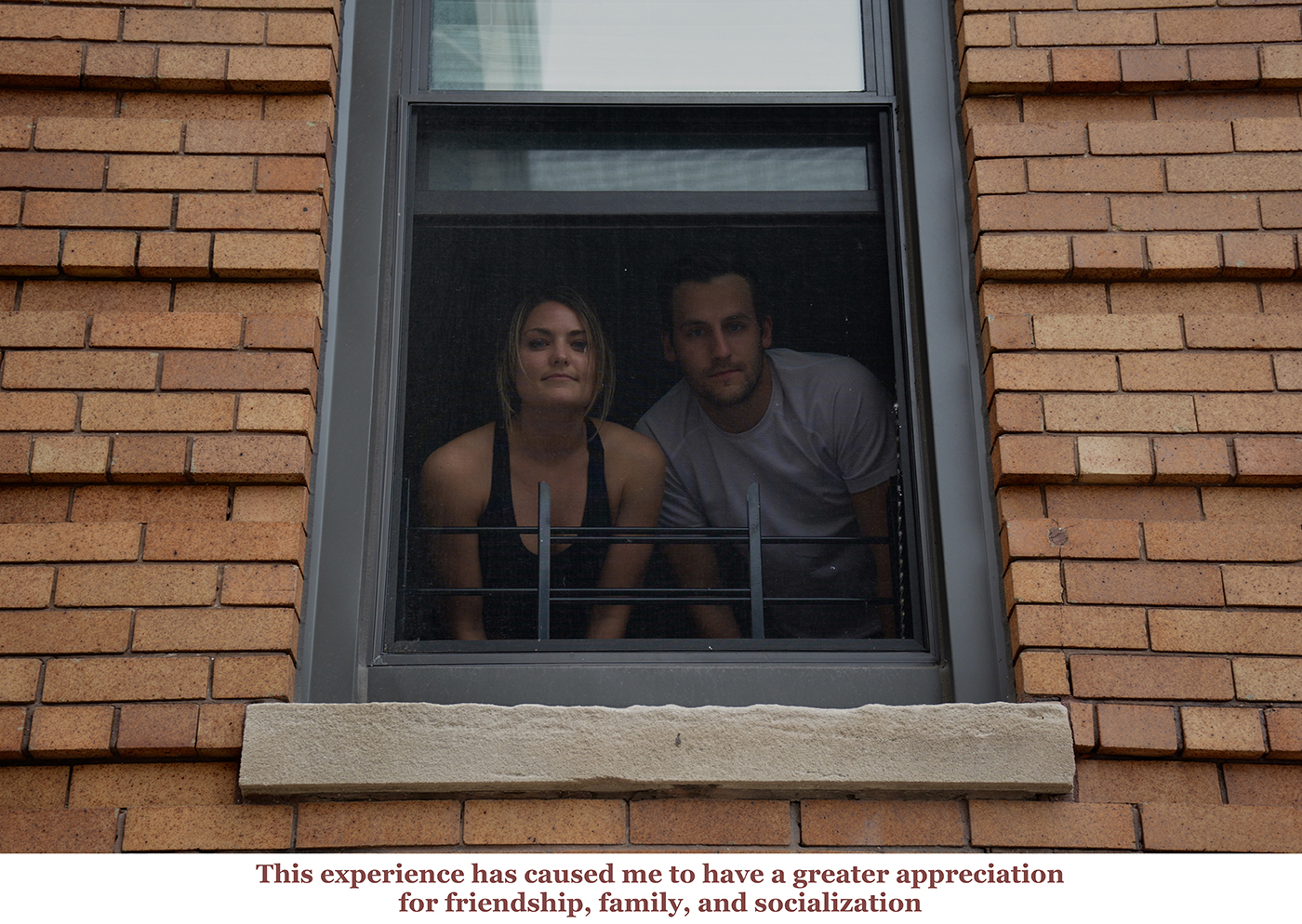 photo of people at window