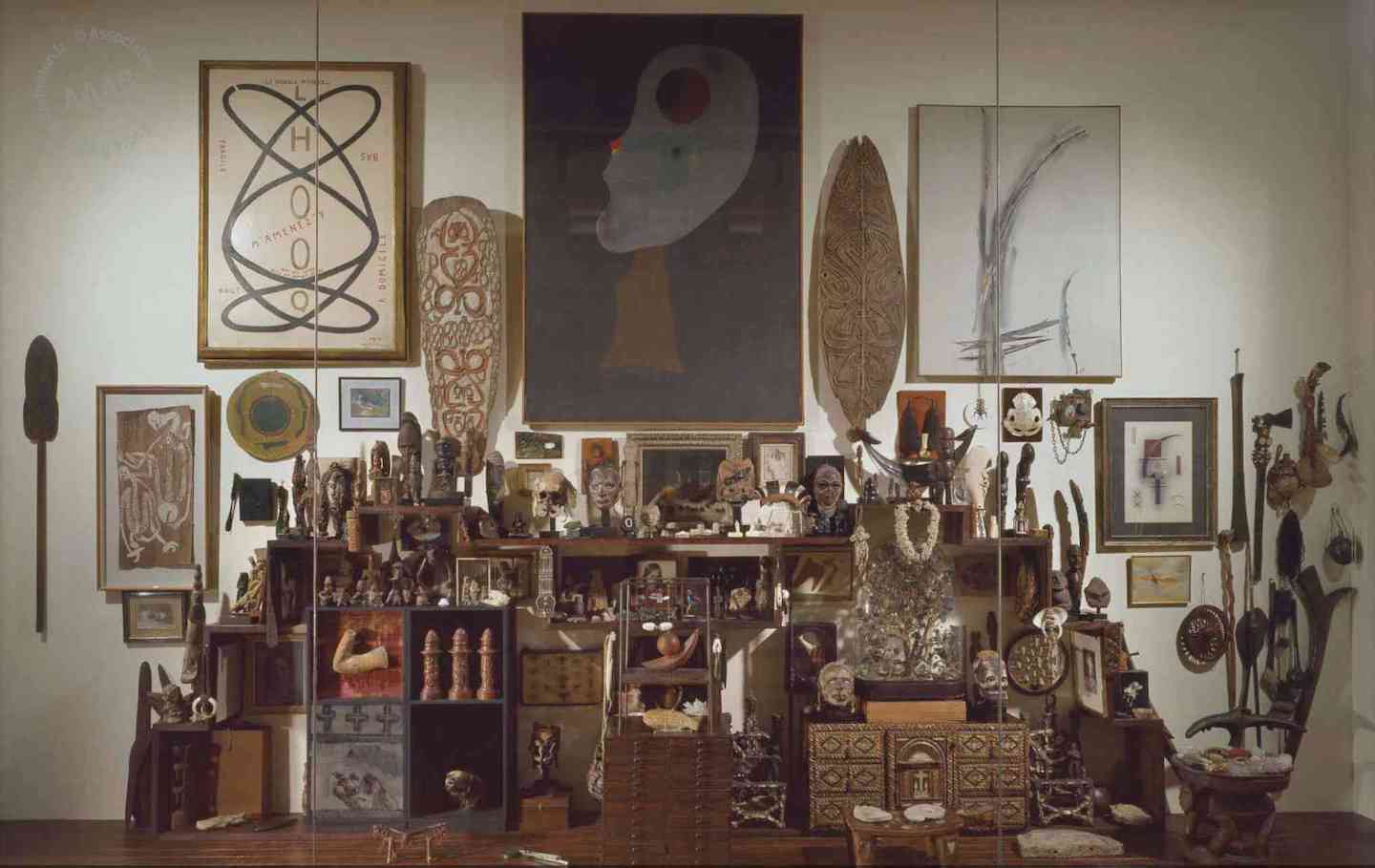 "André Breton, Wall from his Paris Apartment"