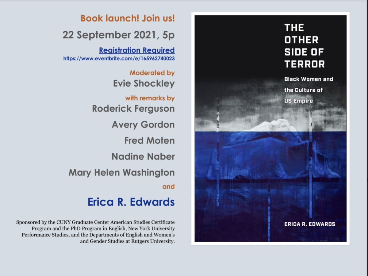 Book launch! The Other Side of Terror, by Erica R. Edwards