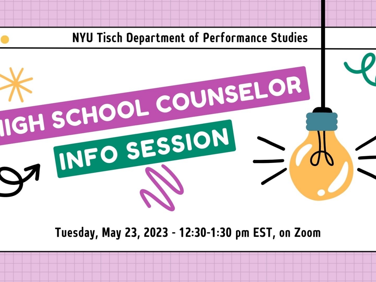 High School Counselor Info Session