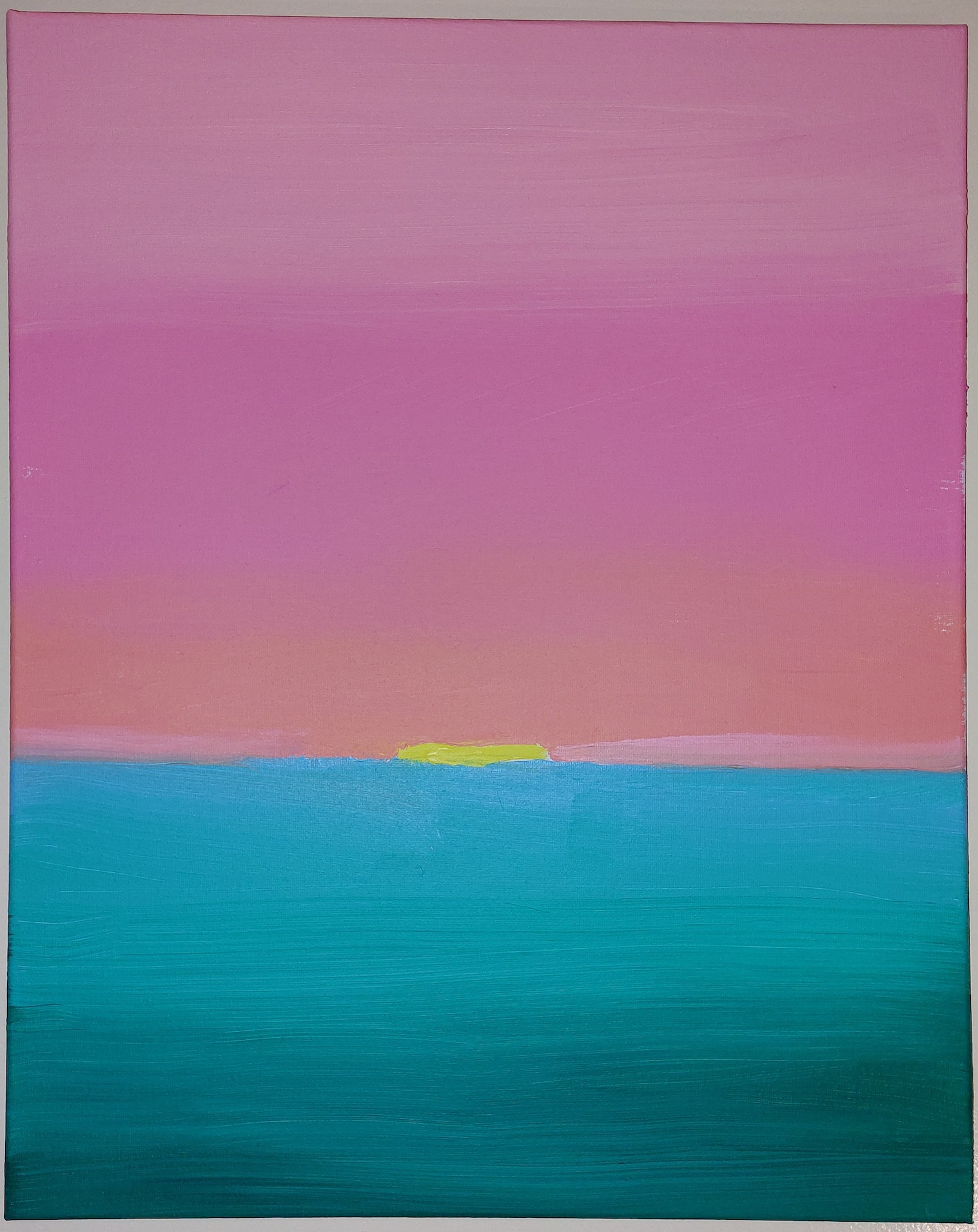 Sunset on canvas