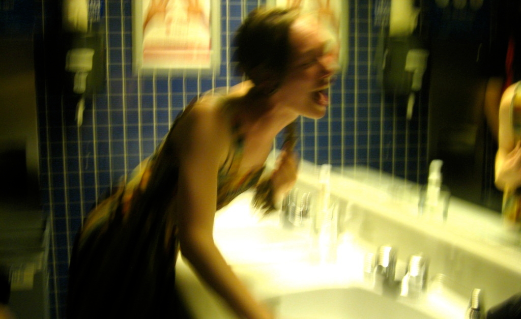 Photo taken by Stefanos Tsigrimanis at the Bathroom Songs premiere at Psi in Toronto in 2010. 