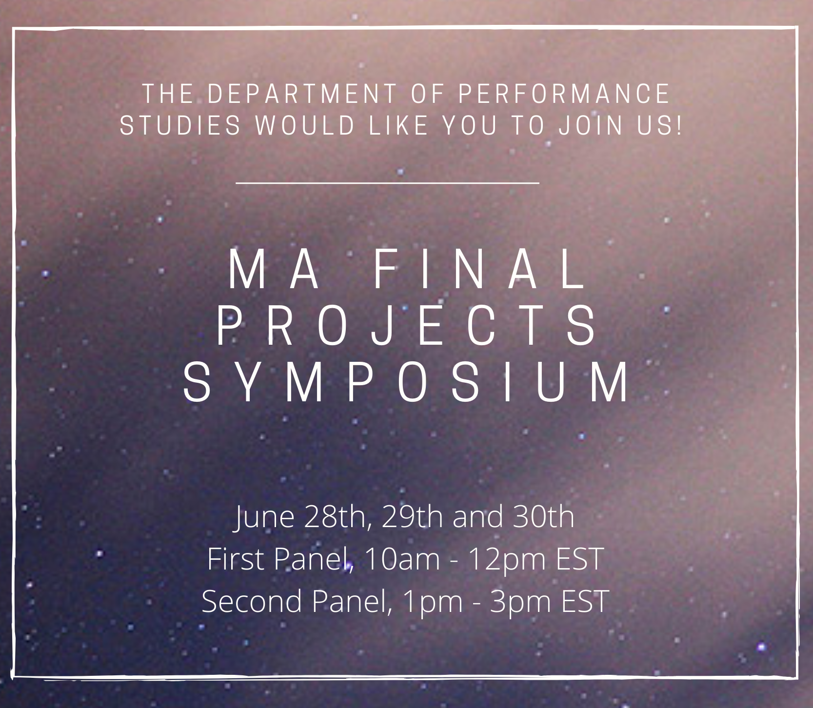 MA Final Projects Symposium