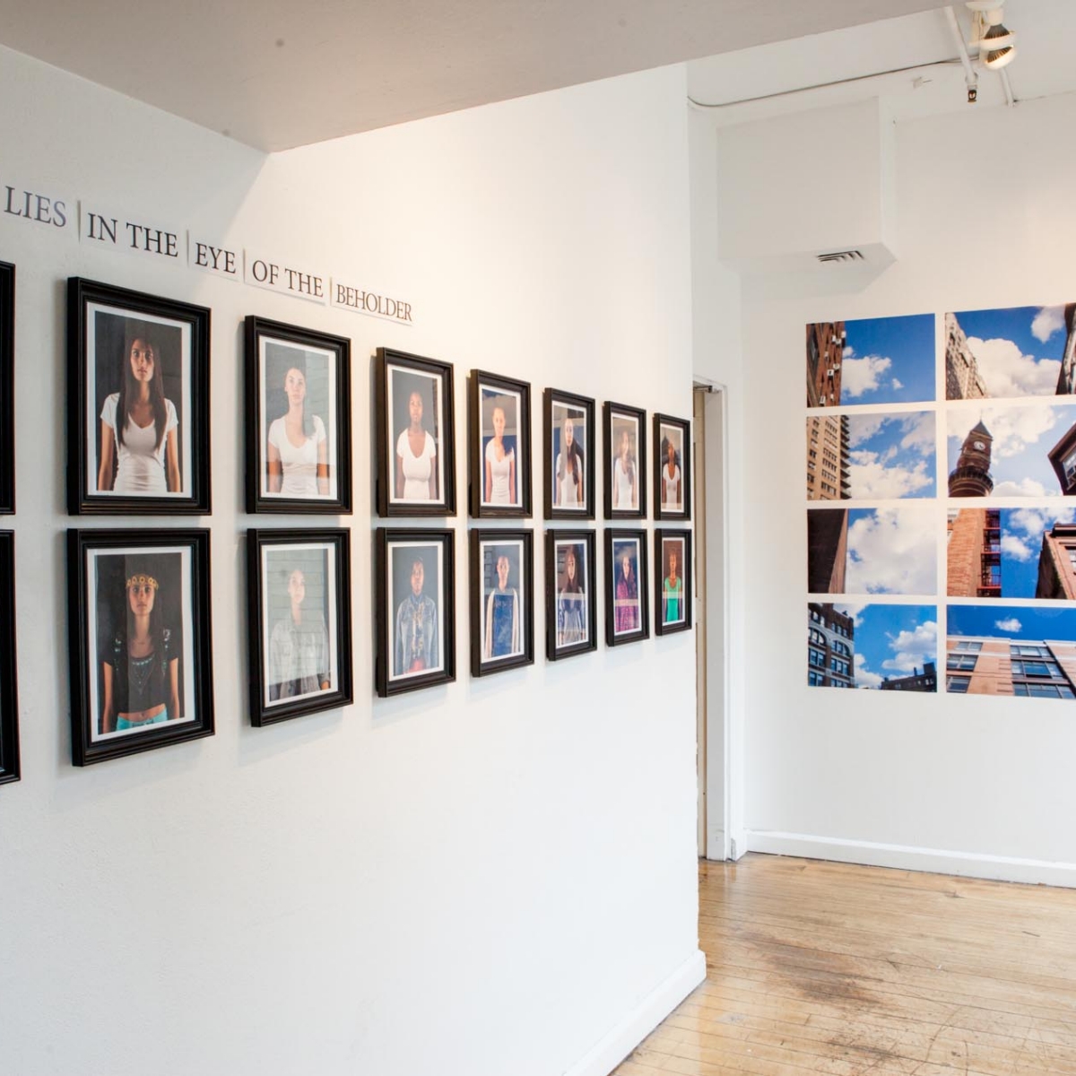 A installation shot of the department 8th floor photo galleries.