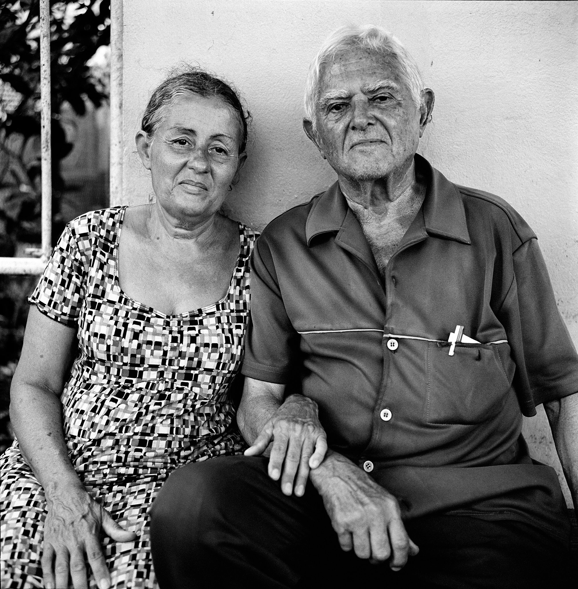 portrait of an elderly couple living in Puerto Rico
