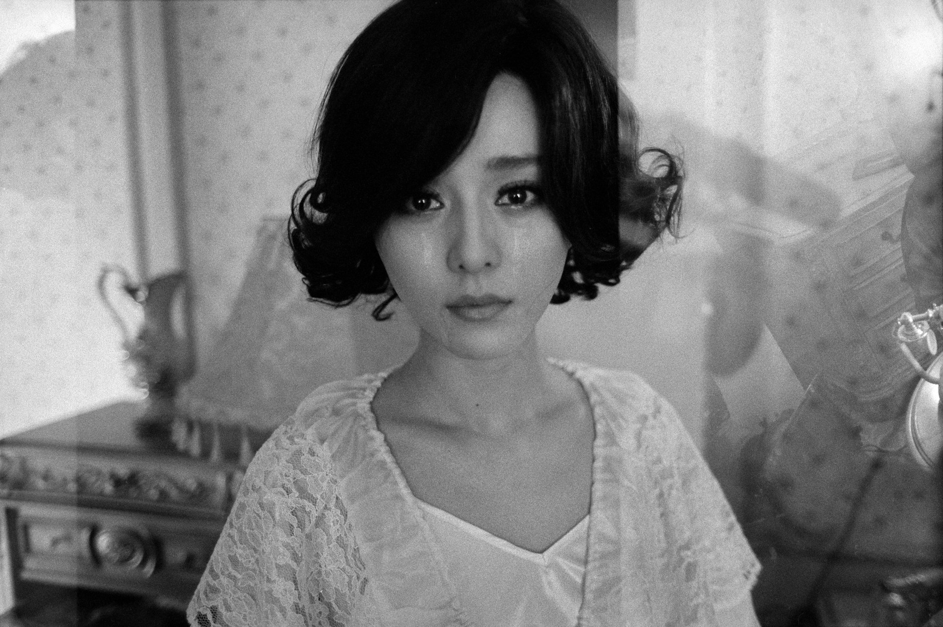 Chinese actress Fan Bingbing cries real tears after filming an emotional scene for the film East Wind Rain in Shanghai in 2009. Rian Dundon.
